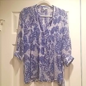 Joie Sheer Flowy Top